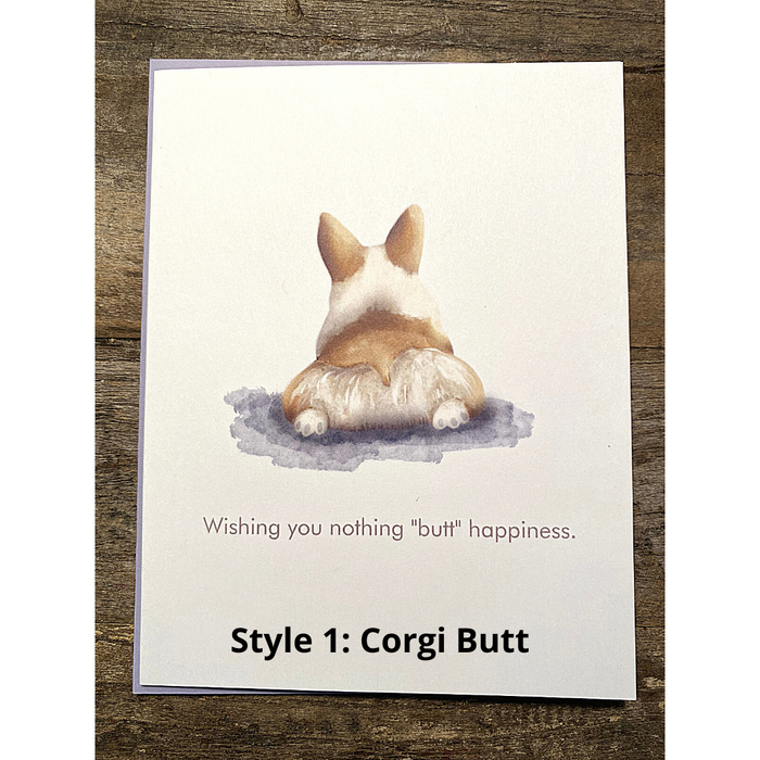 Corgi Butt Notecard